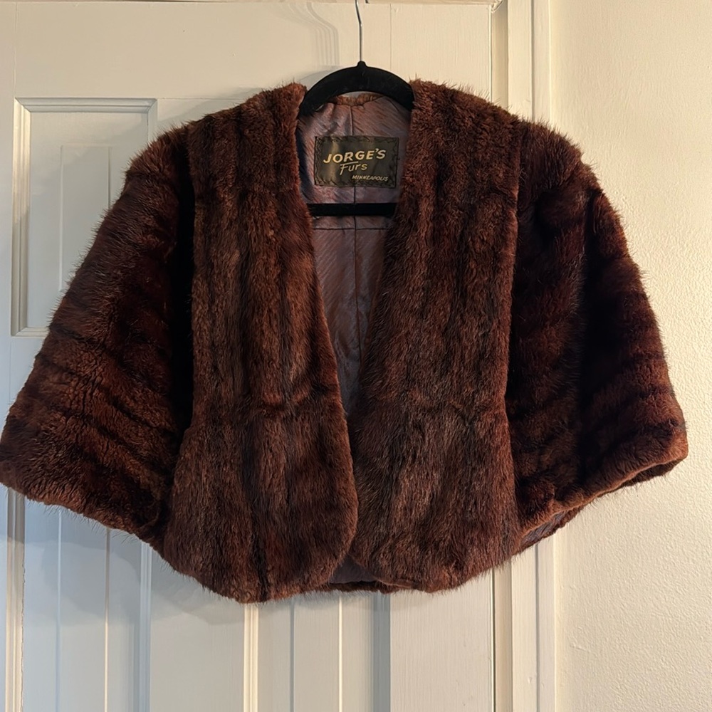 Gorgeous vintage Jorges Mink stole